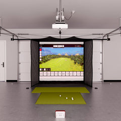 Flightscope Mevo+ Garage Golf Simulator Package
